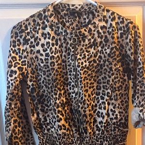 Girls Leopard Print Jumpsuit